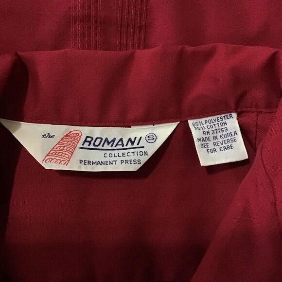 Vintage The Romani Collection Guayabera Shirt S Cuban Bowling - Picture 9 of 10